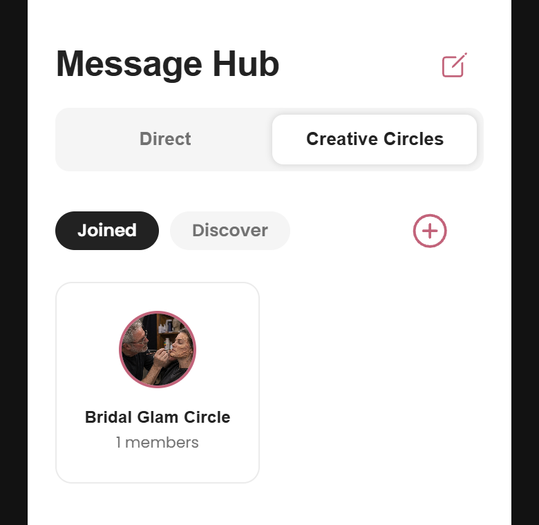 MUAH Creative Circles community list